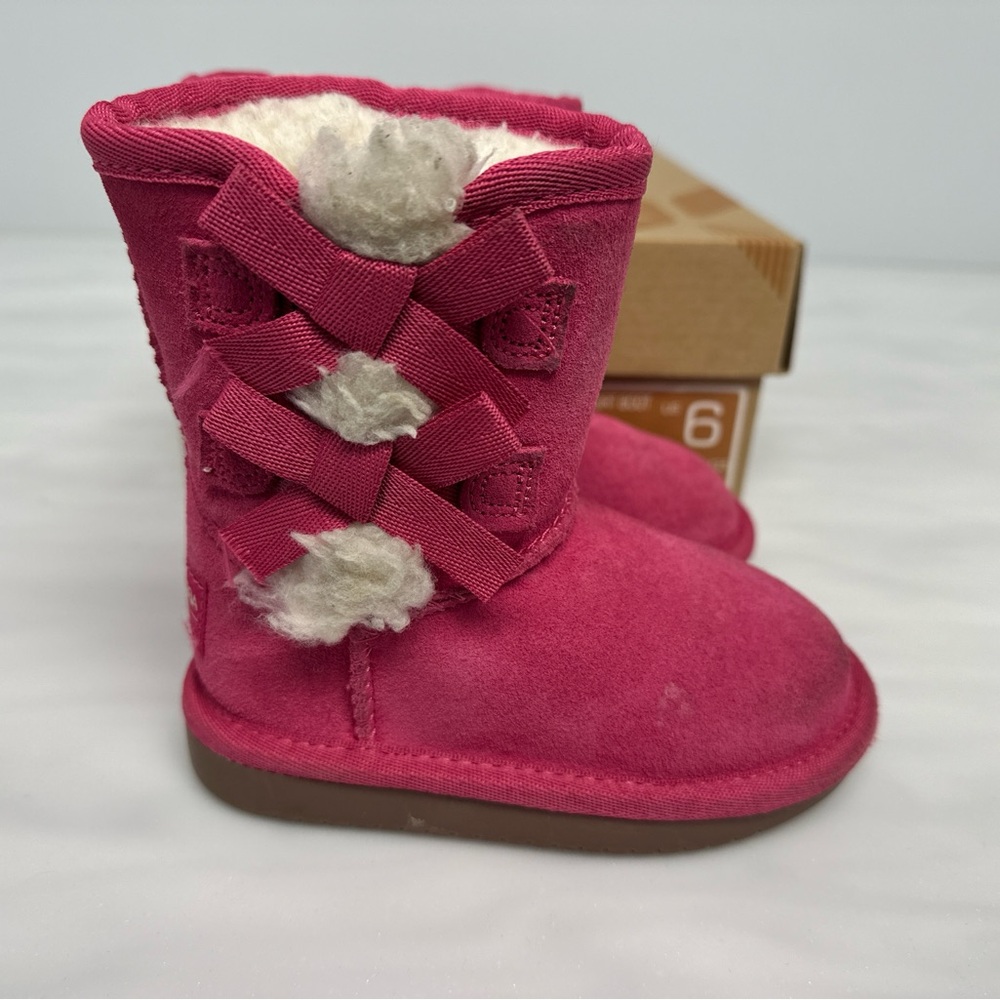 Koolaburra Kids T Victoria Short Boot - Pink - Picture 4 of 8